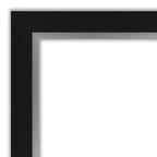 Miroir mural de salle de bain encadré noir 42 po x 30 po - Rectangulaire moderne, montage mural