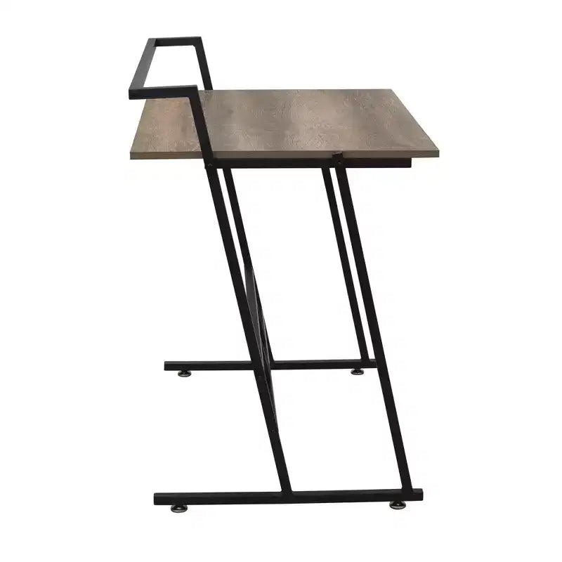 Small Office Desk - Ashwood Finish, Open Design, 34.6"H x 33.1"W x 23.6"D
