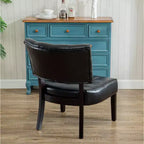 Fauteuil d'appoint capitonné en bouclette surdimensionné moderne avec base mobile - Salon et chambre à coucher