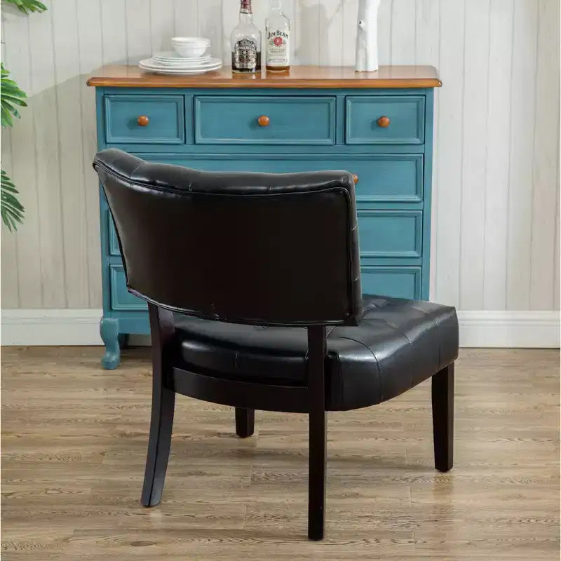 Modern Oversized Boucle Tufted Accent Chair with Mobile Base - Living Room & Bedroom