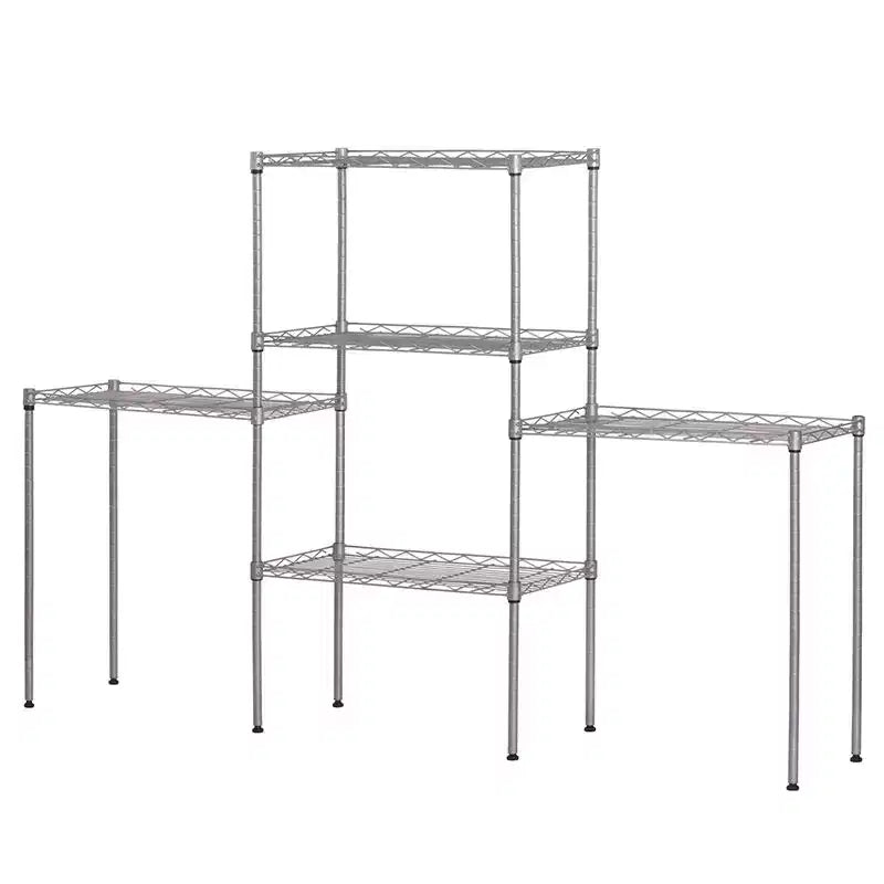 5-Layer Wire Shelving Unit - Metal Mesh Storage Rack, 551 lbs Total Capacity