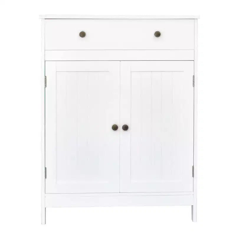 Freestanding Bathroom Storage Cabinet - Waterproof MDF, Multi-Shelf Floor Stand