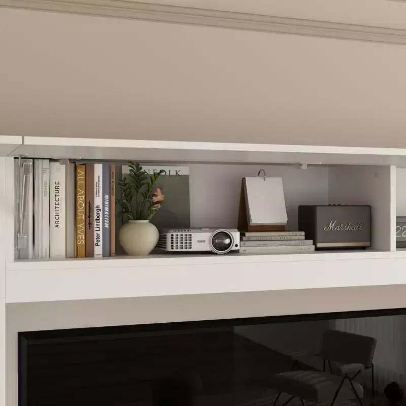 Large Wraparound TV Entertainment Center - Aesthetic & Practical Living Room Cabinet