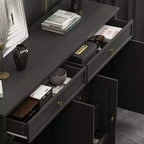 Commode horizontale à 5 tiroirs - Meuble de rangement multifonctionnel pour salon et chambre