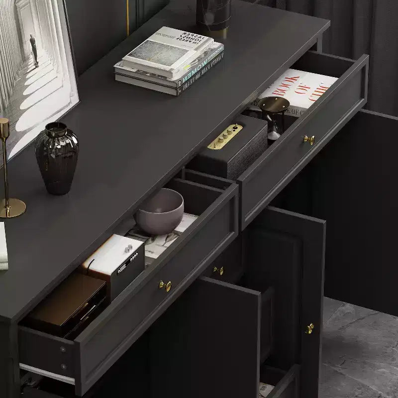 5-Drawer Horizontal Dresser - Multifunctional Storage Cabinet for Living Room & Bedroom