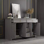 Commode horizontale à 5 tiroirs - Meuble de rangement multifonctionnel pour salon et chambre