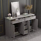 Commode horizontale à 5 tiroirs - Meuble de rangement multifonctionnel pour salon et chambre