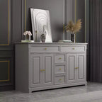 Commode horizontale à 5 tiroirs - Meuble de rangement multifonctionnel pour salon et chambre