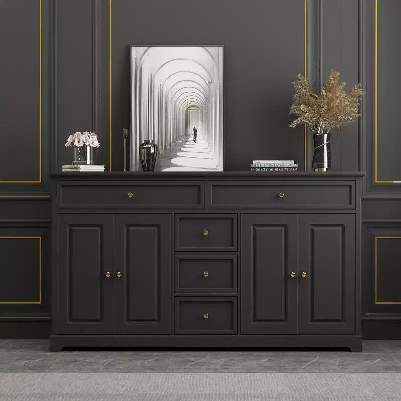 5-Drawer Horizontal Dresser - Multifunctional Storage Cabinet for Living Room & Bedroom
