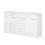 Commode horizontale à 5 tiroirs - Meuble de rangement multifonctionnel pour salon et chambre