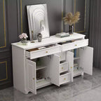 Commode horizontale à 5 tiroirs - Meuble de rangement multifonctionnel pour salon et chambre