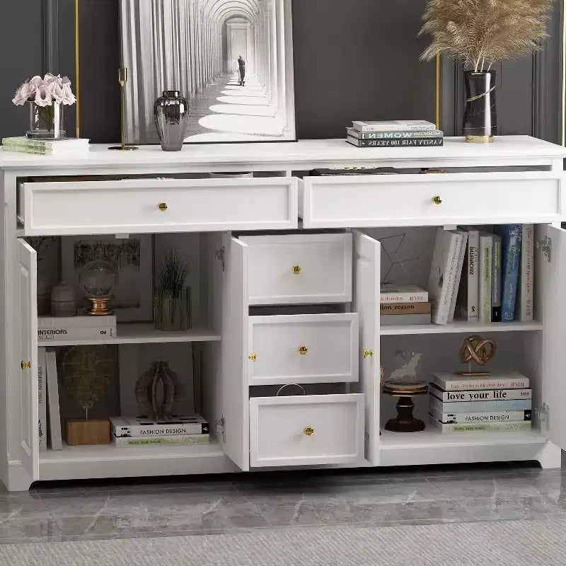 5-Drawer Horizontal Dresser - Multifunctional Storage Cabinet for Living Room & Bedroom