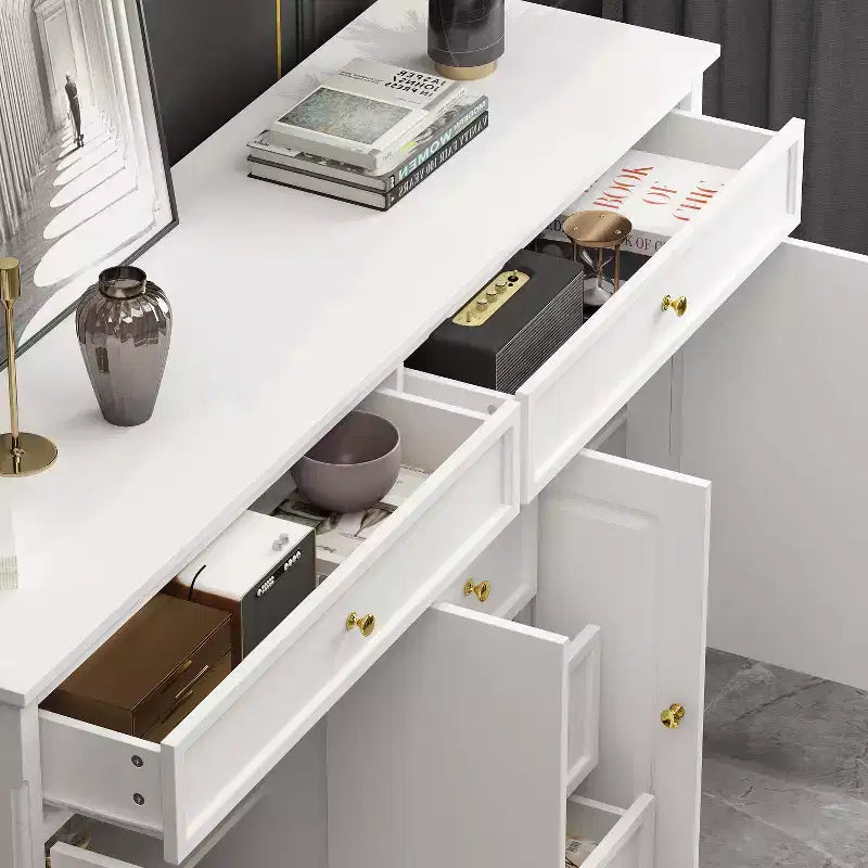 5-Drawer Horizontal Dresser - Multifunctional Storage Cabinet for Living Room & Bedroom