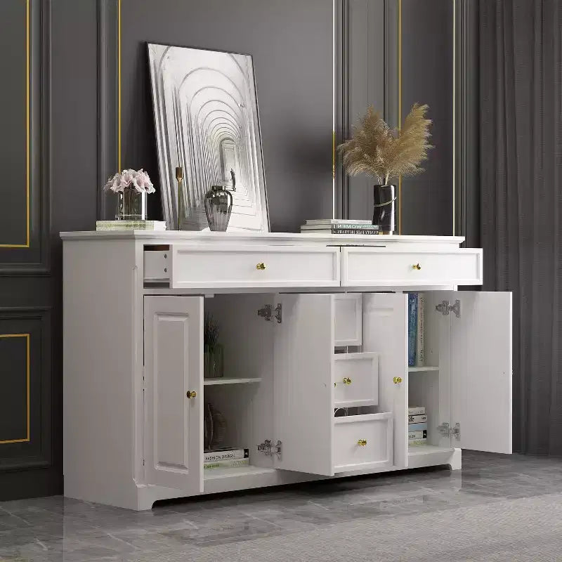 5-Drawer Horizontal Dresser - Multifunctional Storage Cabinet for Living Room & Bedroom