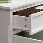 Commode horizontale à 5 tiroirs - Meuble de rangement multifonctionnel pour salon et chambre