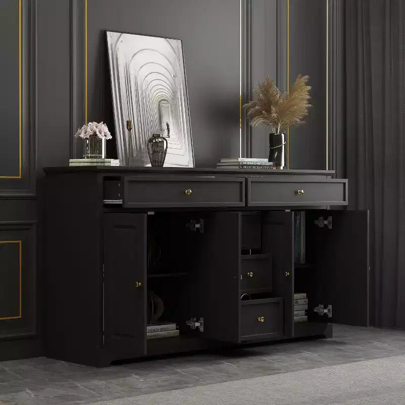 5-Drawer Horizontal Dresser - Multifunctional Storage Cabinet for Living Room & Bedroom