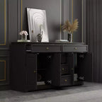 Commode horizontale à 5 tiroirs - Meuble de rangement multifonctionnel pour salon et chambre