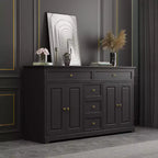 Commode horizontale à 5 tiroirs - Meuble de rangement multifonctionnel pour salon et chambre