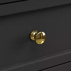 Commode horizontale à 5 tiroirs - Meuble de rangement multifonctionnel pour salon et chambre