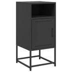 vidaXL Bedside Cabinet Nightstand Side End Table Home Bedroom Furniture Steel