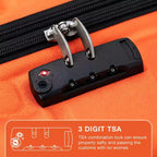 Valise cabine rigide extensible de 24 pouces avec roues pivotantes, valise cabine rigide avec serrure TSA, valise rigide légère