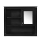 Armoire de toilette murale 32"L x 28"H - MDF, 5 étagères amovibles, charnières à fermeture douce
