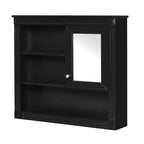 Armoire de toilette murale 32"L x 28"H - MDF, 5 étagères amovibles, charnières à fermeture douce
