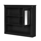 Armoire de toilette murale 32"L x 28"H - MDF, 5 étagères amovibles, charnières à fermeture douce
