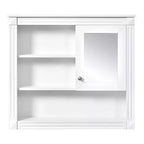 Armoire de toilette murale 32"L x 28"H - MDF, 5 étagères amovibles, charnières à fermeture douce