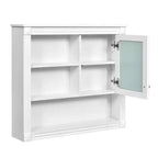 Armoire de toilette murale 32"L x 28"H - MDF, 5 étagères amovibles, charnières à fermeture douce