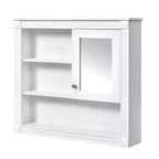 Armoire de toilette murale 32"L x 28"H - MDF, 5 étagères amovibles, charnières à fermeture douce