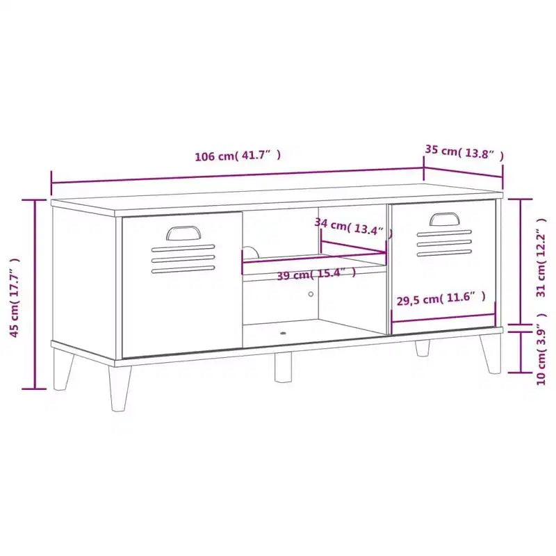 Solid Pine Wood Shoe Bench with Storage Shelf - Hallway Organizer Furniture
