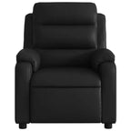 Fauteuil inclinable de massage réglable - Similicuir noir, dossier inclinable manuel