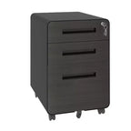 VIYET 23H Mobile File Cabinet with Lock - All-Steel Fully Assembled, Anti-Tip Design & Locking Casters, Fits A4/Letter, for Home/Office (Black)