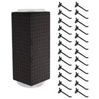 Azar Displays Four-Sided Revolving Pegboard Counter Display with Hooks
