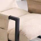 Fauteuil d'appoint rembourré Sling avec structure en métal - Style moderne