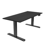 Mount-It! Dual Motor Electric Sit-Stand Desk with Tabletop - Black