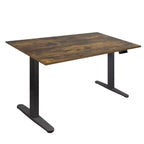 Mount-It! Electric Sit-Stand Desk with Tabletop - Black/Oak